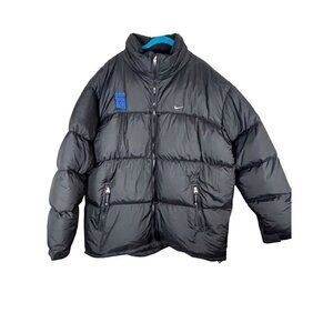 Nike Duck Down Puffer Jacket 2XL Black Bubble Coat Streetwear Quilted Neutral